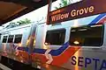 SEPTA train at Willow Grove