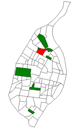 Location (red) of Penrose within St. Louis