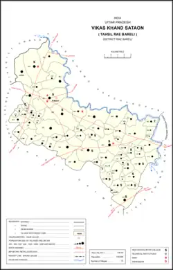 Map showing Dedaur (#402) in Sataon CD block