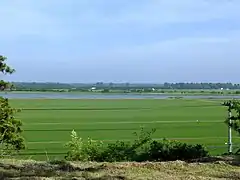 Panoramic view of Hachirōgata and Ōgata, from Oga