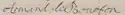 Armand de Bourbon's signature