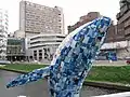 Plastic whale in the Catharijnesingel at TivoliVredenburg 2019