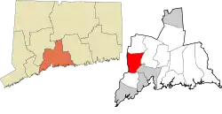 Woodbridge's location within the South Central Connecticut Planning Region and the state of Connecticut