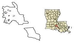 Location of Parks in St. Martin Parish, Louisiana.