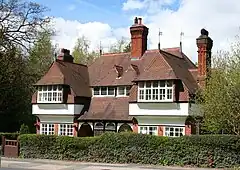Cottages at Stowford, near Crewe. W. E. Nesfield, 1865