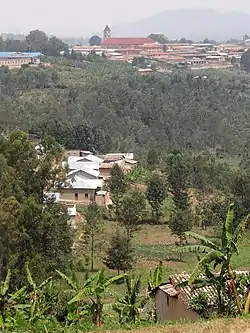 Suburban View with Kabgayi Cathedral in Distance