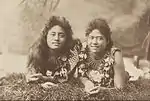 Two leaf-clad women, 1905.