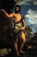 Titian. Saint John the Baptist, 201 × 134&nbsp;cm