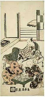 Quarrel over a game of Shogi , Rijksmuseum