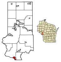 Location of Trempealeau in Trempealeau County, Wisconsin.