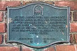 Triumphal Arch site information sign