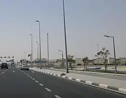 Turn off to Al Meshaf on Al Wukair Road.