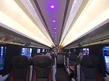 First Class interior on a VTEC InterCity 225 set
