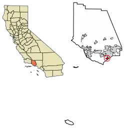 Location of Lake Sherwood in Ventura County, California.