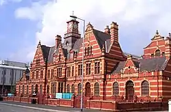 The ornate façade of Victoria Baths