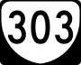 State Route 303 marker