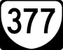State Route 377 marker