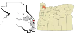 Location of West Slope, Oregon