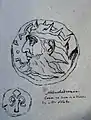 Nebuchadnezzar Coin, Butlin #704 (tracing by Linnell) 45x50mm G Ingli James Cardiff