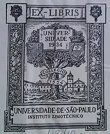 Ex-líbris da Universidade de São Paulo