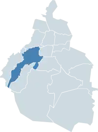 Localização de Álvaro Obregón na Cidade do México