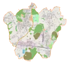 Localização de Łaziska Górne na Polónia