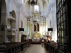 Interior da igreja colegiada da Transfiguração