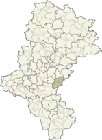 Localização do Condado de Bieruń-Lędziny na Santa Cruz.