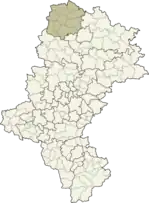 Localização do Condado de Kłobuck na Silésia.