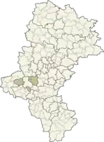 Localização do Condado de Rybnik na Silésia.