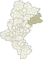 Localização do Condado de Zawiercie na Silésia.