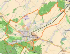 Localização de Świebodzice na Polónia