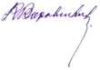 assinatura de Kliment Vorochilov