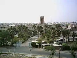 O ponto vermelho indica a posição de Abadã no Irã.