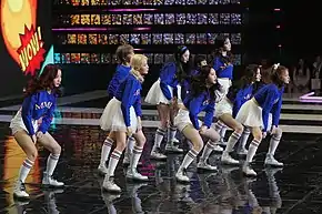 Grupo musical feminino de KPOP na abertura dosJogos Olímpicos de Inverno de PyeongChang 2018