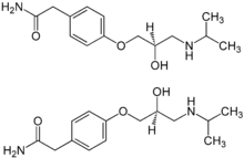 Estrutura química de Atenolol