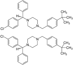 Estrutura química de Buclizina