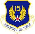 Emblema da Décima Quinta Força Aérea.