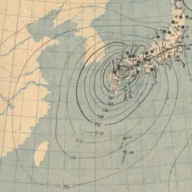 imagem ilustrativa de artigo Tufão Ida (1945)