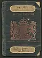 Passaporte de 1940 da Colónia de Adem