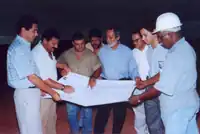 Início das obras, janeiro 2003