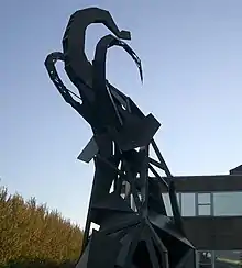 Mammoth Sculpture Outside Erasmus Darwin building