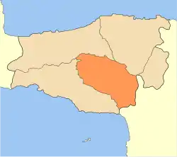 Mapa do município de Amári