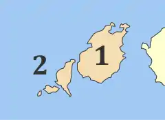 Municípios da unidade regional de Paros.