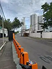 Estação do Bike Itaú localizada ao lado do Serviço Nacional de Aprendizagem Industrial no Recife.