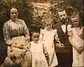Pastor valdense e sua família, em La Serre. 1895