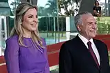 Presidente Michel Temer e a primeira-dama Marcela Temer.2016–2019