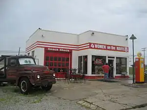 Posto de gasolina em Galena, no Kansas, com o Truck Hook