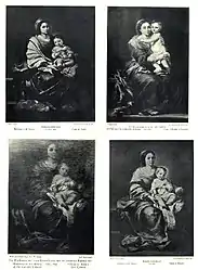 Fotografia publicada em The work of Murillo. N. York Brentano's em 1913, onde estão representadas as quatro versões da obra.