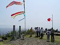 60ª reunião de veteranos na parte japonesa do memorial na ilha.